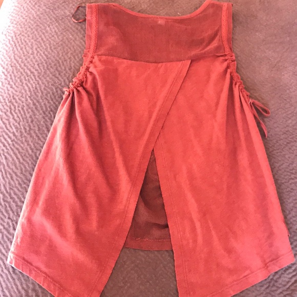 Free People beaded embellished tank open boho mesh - Picture 5 of 7